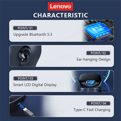 Lenovo LP75 Bluetooth 5.3 Earphones TWS Wireless Sport Headphones